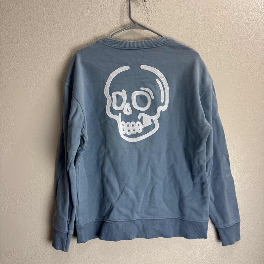 Zara Everyones Choice Skull Pullover Sweatshirt Size Medium